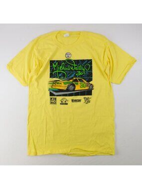 Vtg 80s Michael Waltrip Mens T-Shirt Country Time Pontiac #30 Nascar Racing Tee